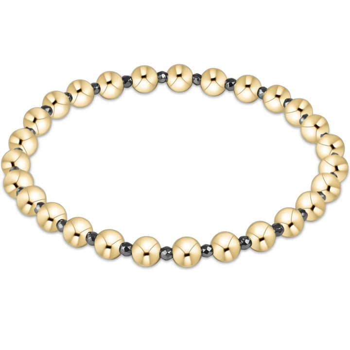 Faceted Hematite Grateful 5mm Bead Bracelet | +Colors