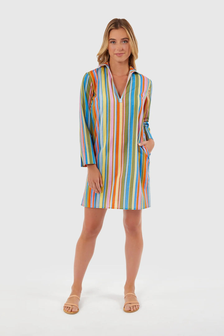 Short Kurta | Awning Stripes