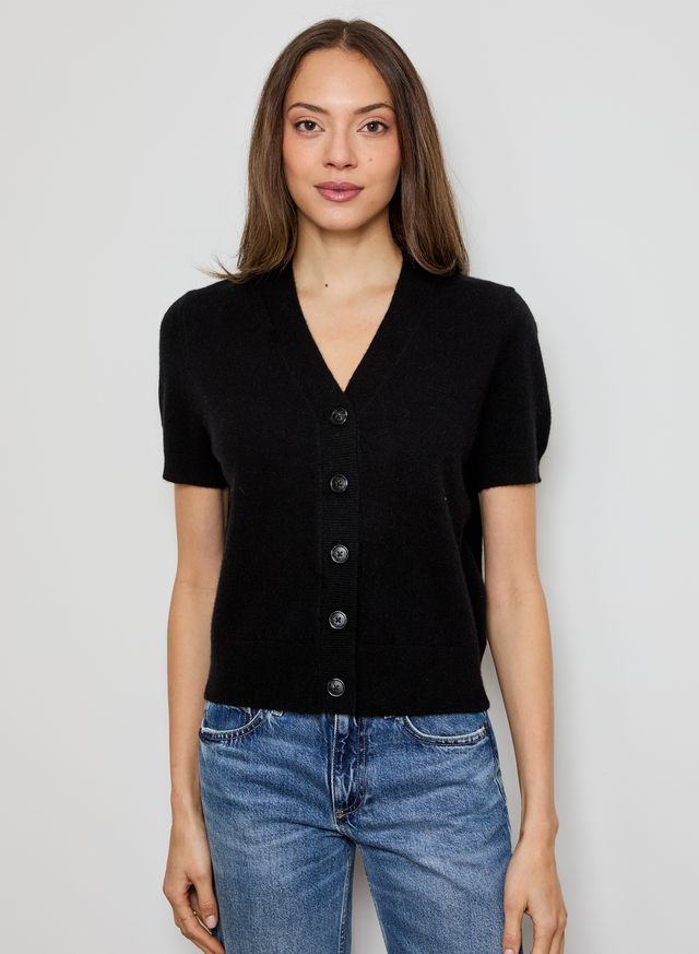 V-Neck Cardigan | Black