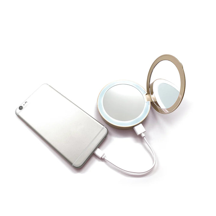 Glow Up Portable Charger | Gold