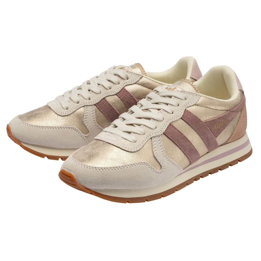 Daytona Blaze Sneakers | Gold, Brownrose, & Chalk Pink
