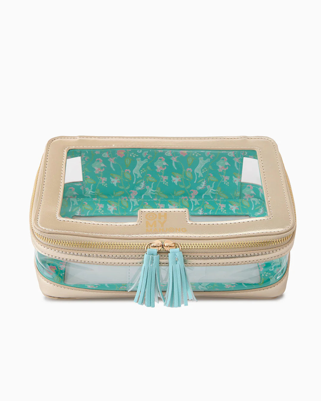 Mahjong Tile Storage Bag | Gold - Charlotte's Inc