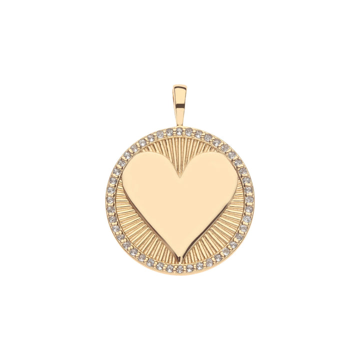 LOVE Embellished Hearts Find Me Necklace | White Topaz