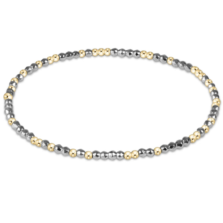 Hope Unwritten Faceted Hematite 2mm Bead Bracelet | +Colors