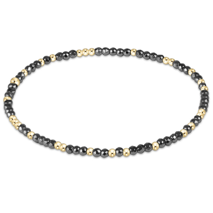 Hope Unwritten Faceted Hematite 2mm Bead Bracelet | +Colors