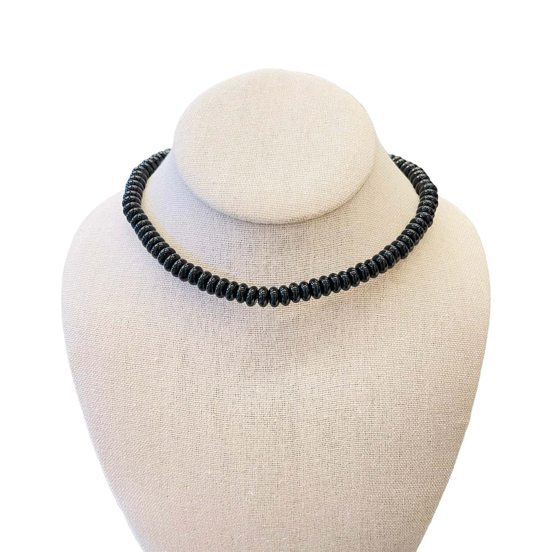 Boho Beads Necklace | Black