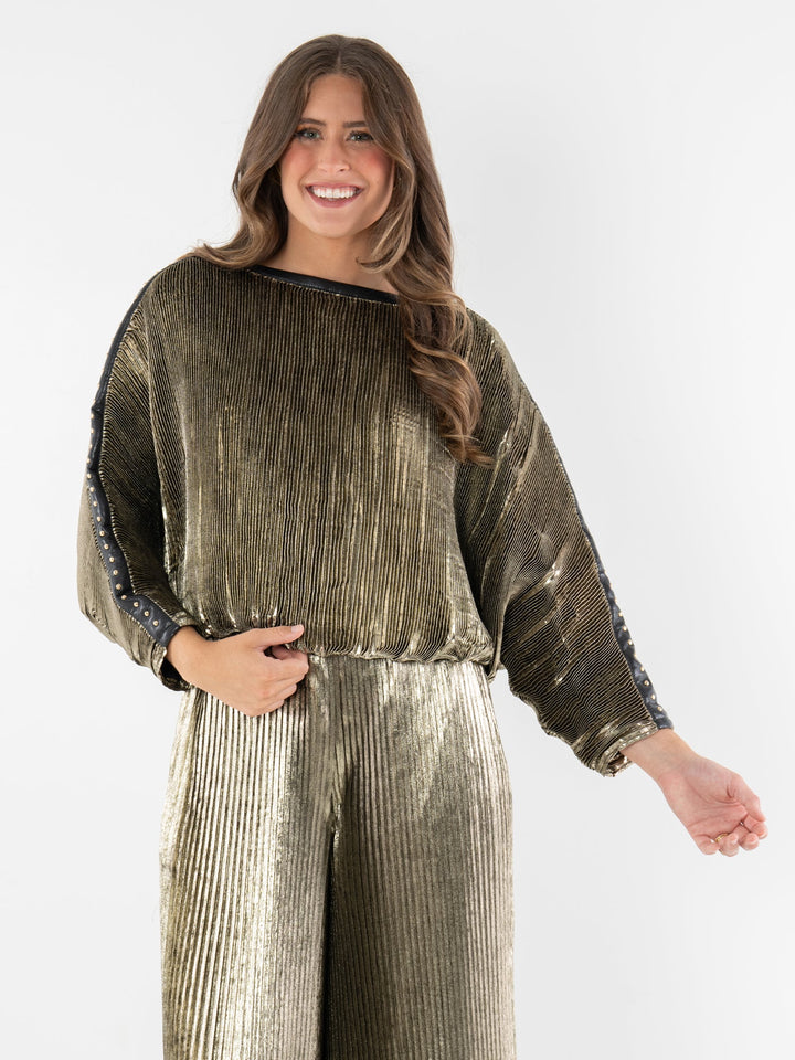 Quinn Top | Black Gold