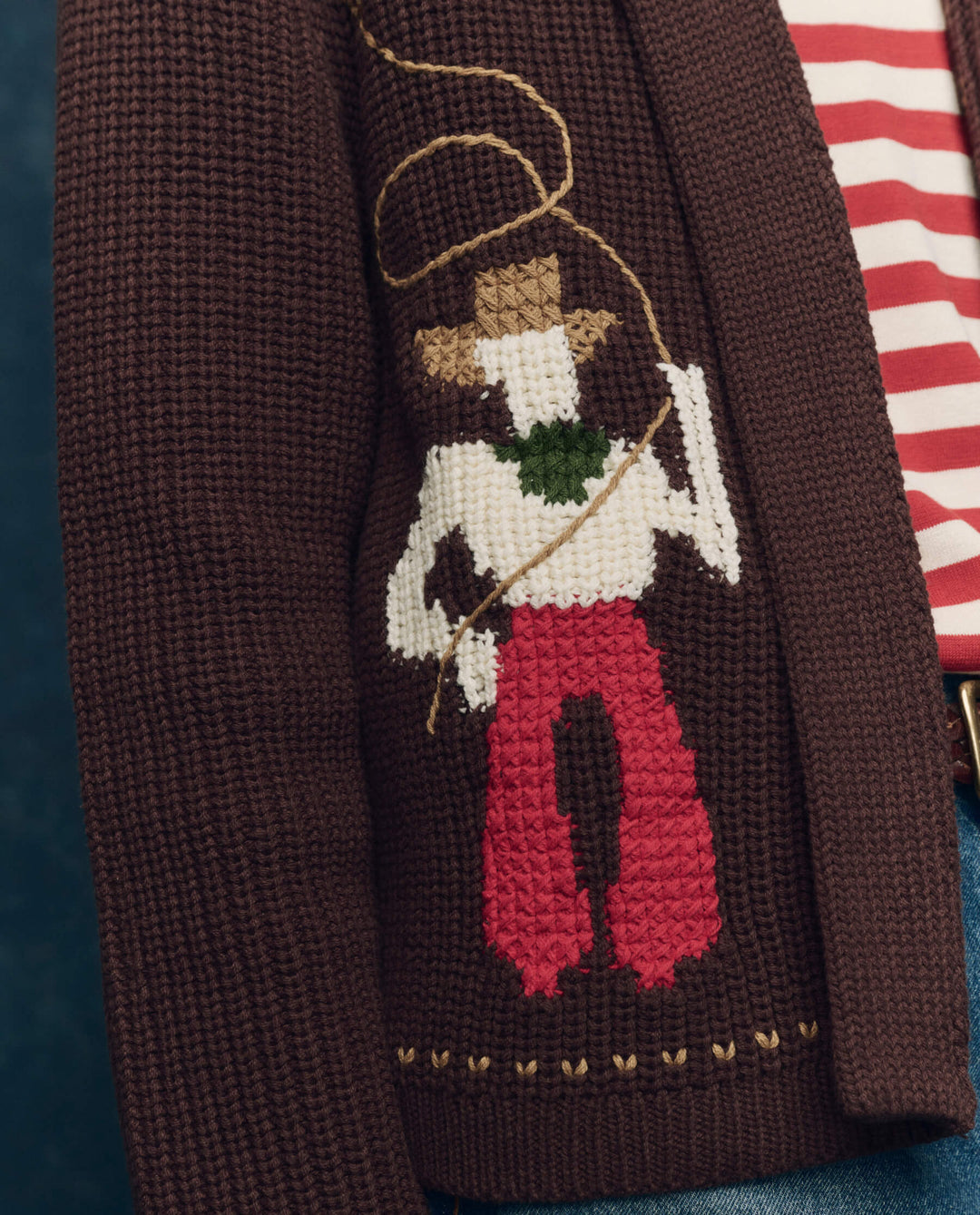 The Lasso Lodge Cardigan | Umber