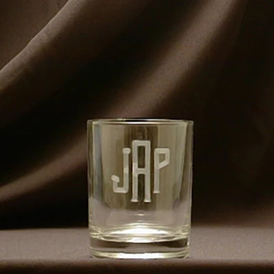 Monogrammed Glasses + Sizes