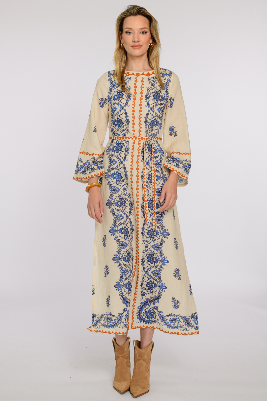 Bell Sleeve Tess Dress | Handkerchief Ivory