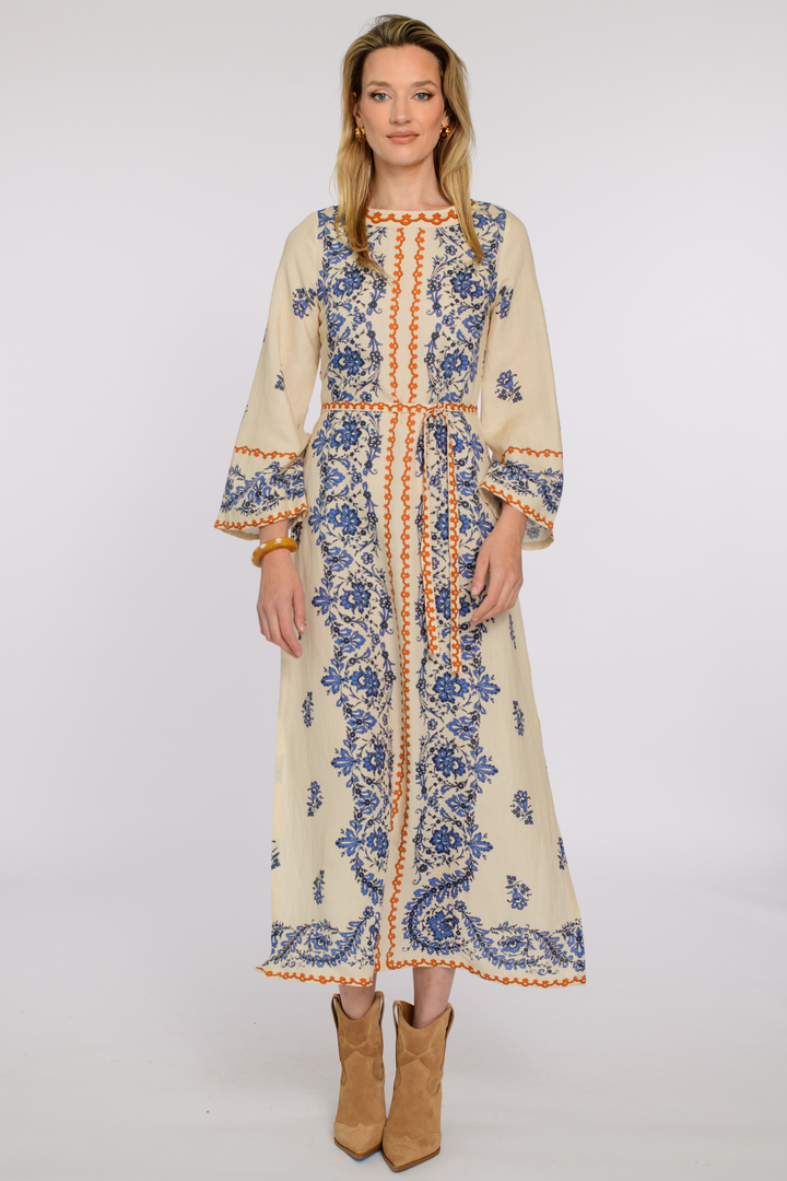Bell Sleeve Tess Dress | Handkerchief Ivory