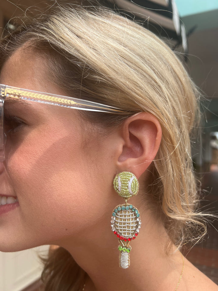 Tennis Racket Earrings