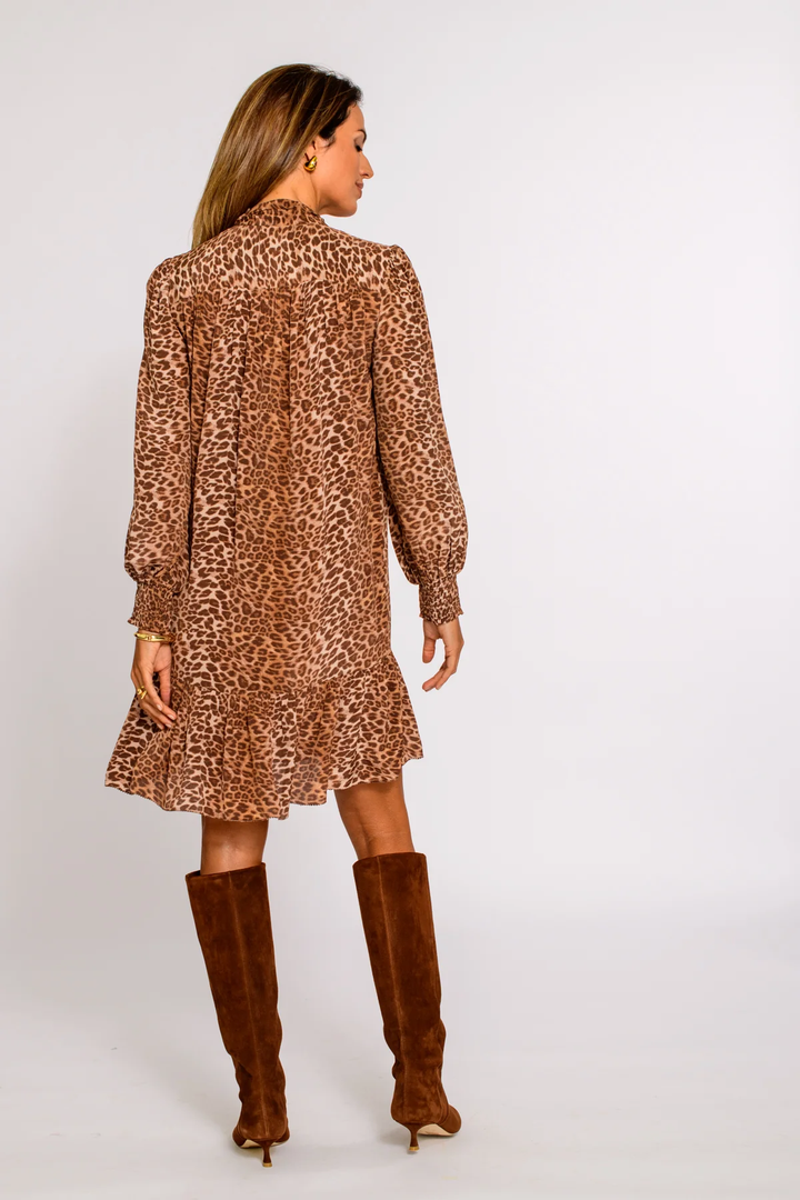 Britt Bow Dress | Leopard