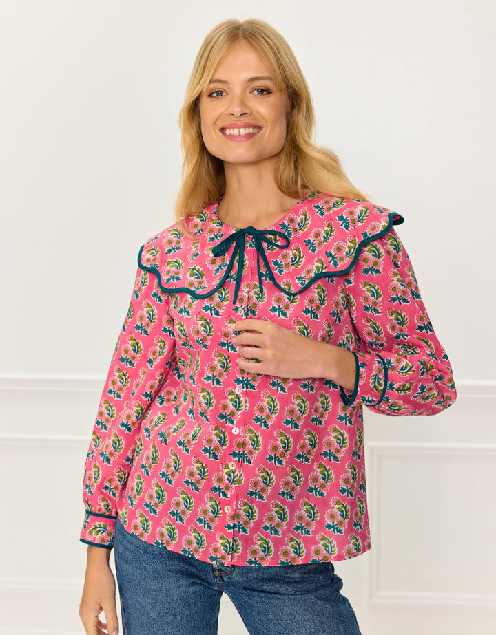 Apple Blouse | Candy Zinnia
