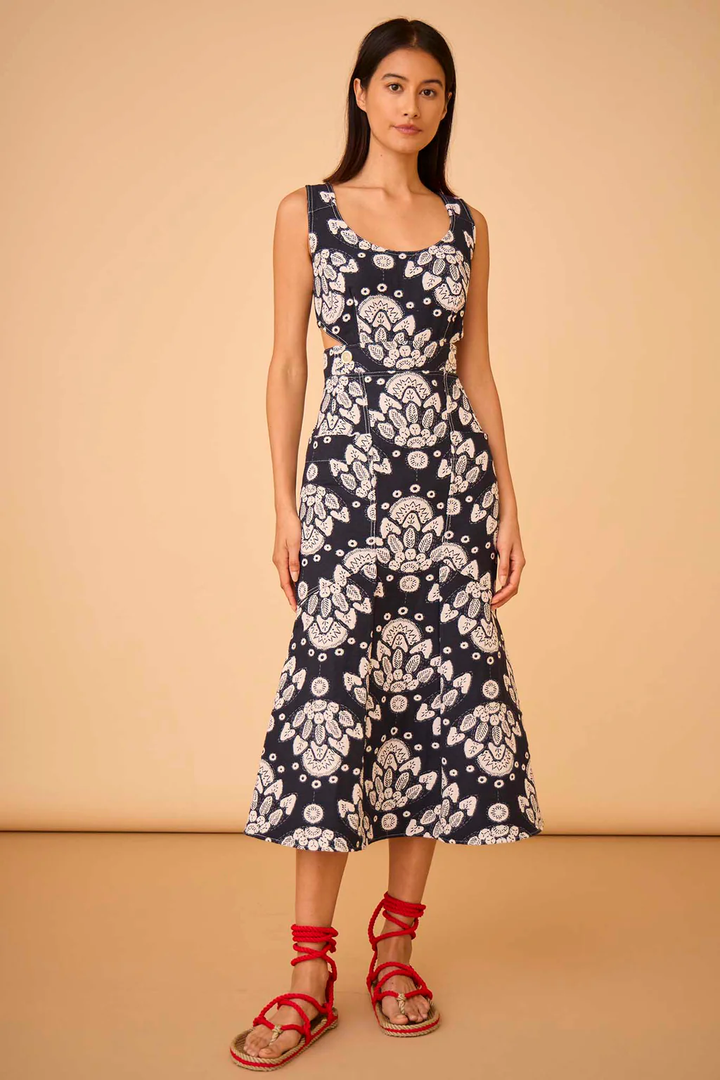 Frenchie Dress | Midnight Jacquard