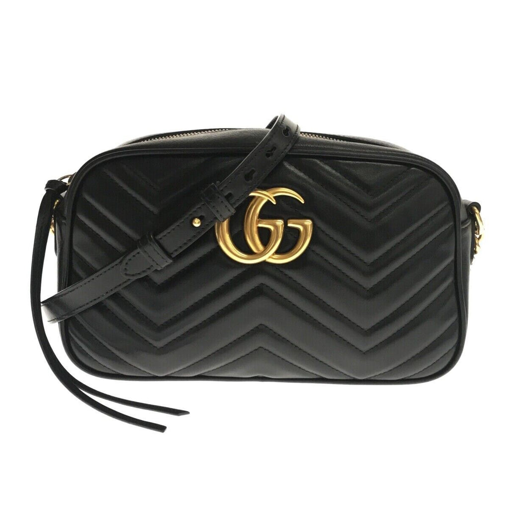 Gucci Gg Small Marmont Black Leather - Shoulder Bag – Charlotte's Inc