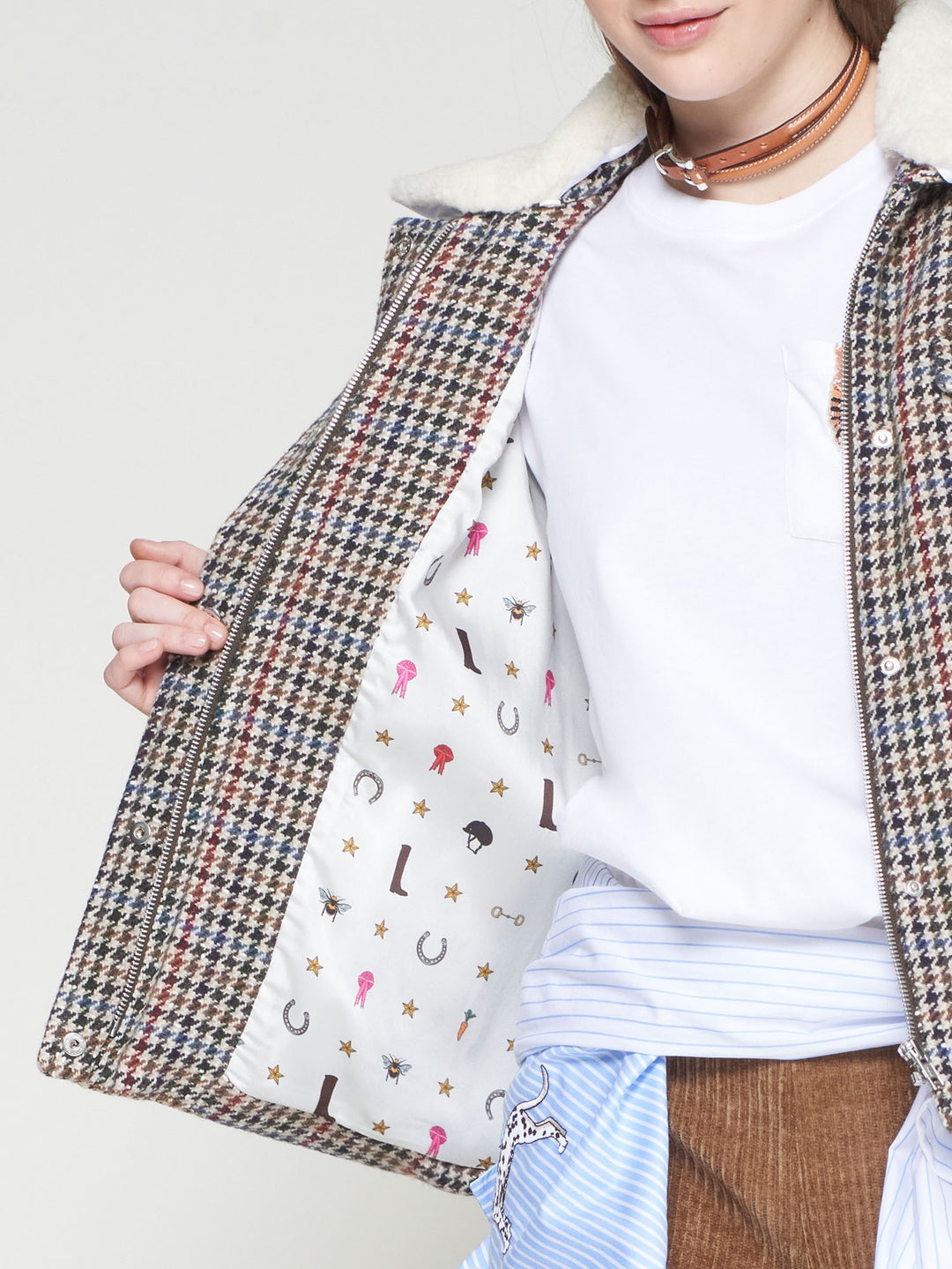Blair Jacket | Houndstooth