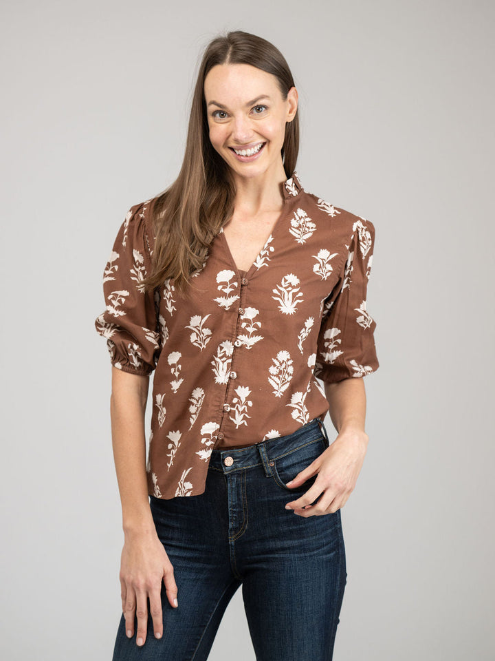 Lily Top | Chocolate Flower