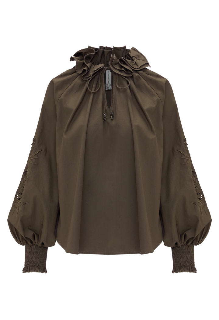 Antonina Top | Olive Green