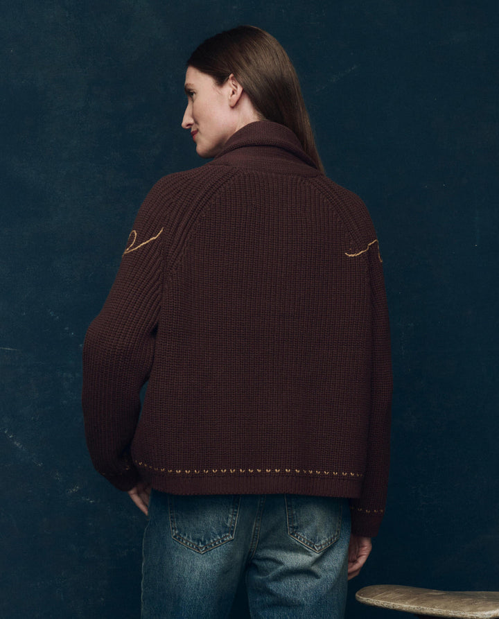 The Lasso Lodge Cardigan | Umber