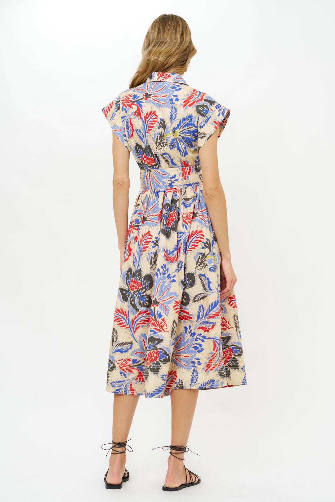 Belted Shirtdress | Chennai Cobalt