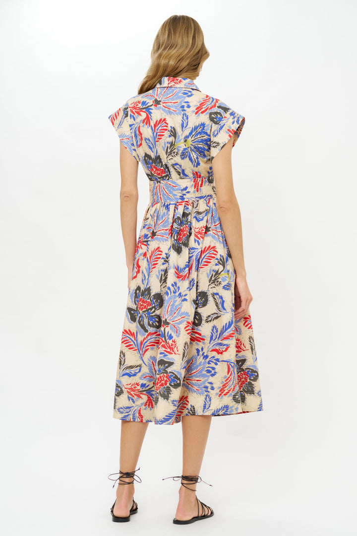 Belted Shirtdress | Chennai Cobalt