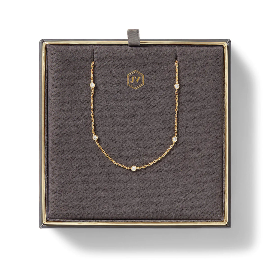 Celeste Delicate Station Necklace + Colors