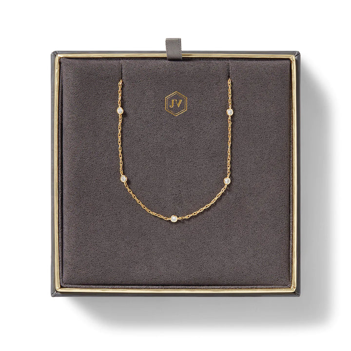 Celeste Delicate Station Necklace + Colors