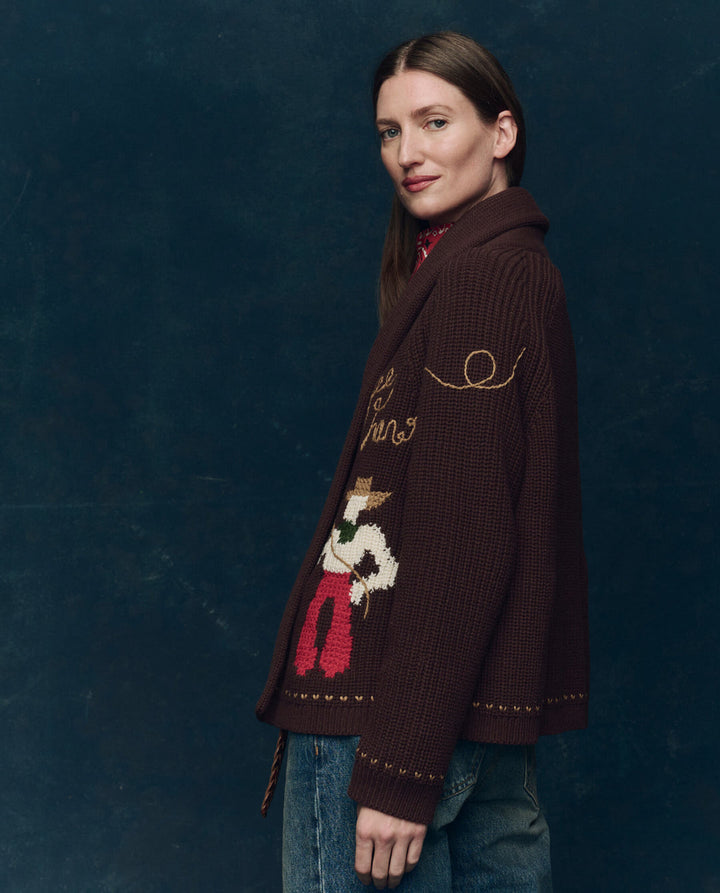 The Lasso Lodge Cardigan | Umber