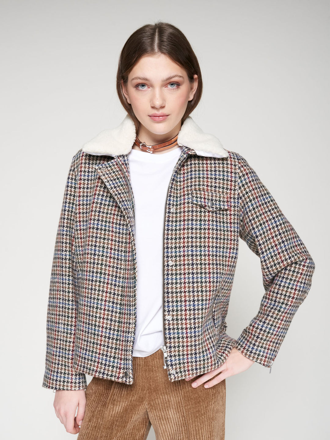 Blair Jacket | Houndstooth