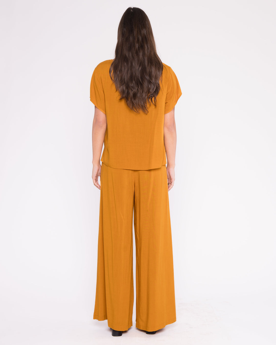 Linen Yacht Pant | Saffron