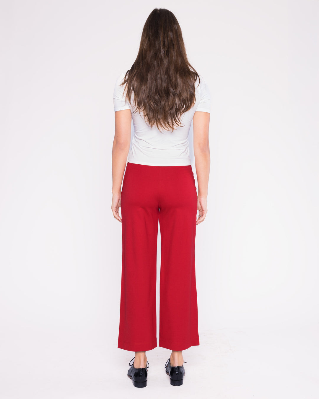 Ponte Knit Straight Leg Cropped Pant + Colors