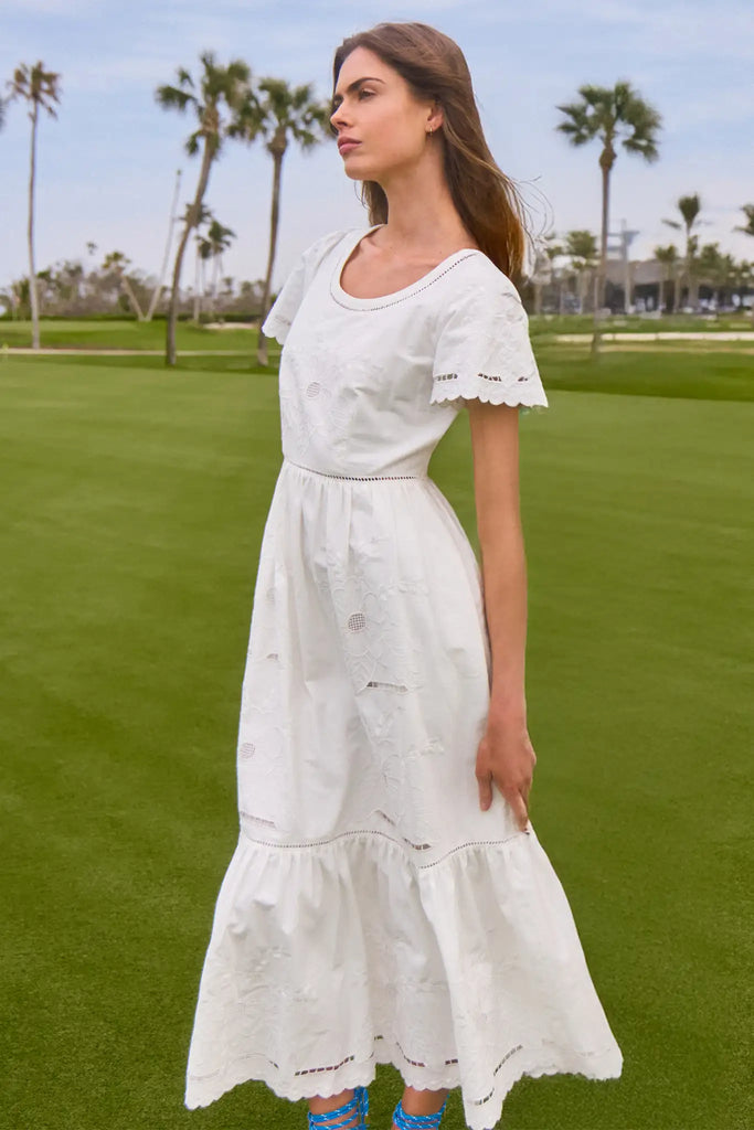 Marley Dress | White Embroidery