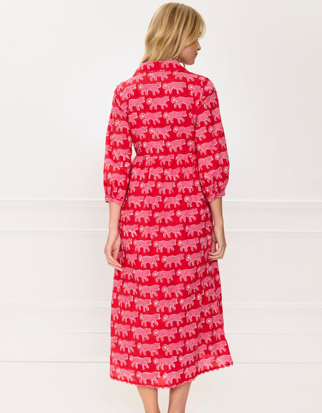 Gina Dress | Crimson Leopard