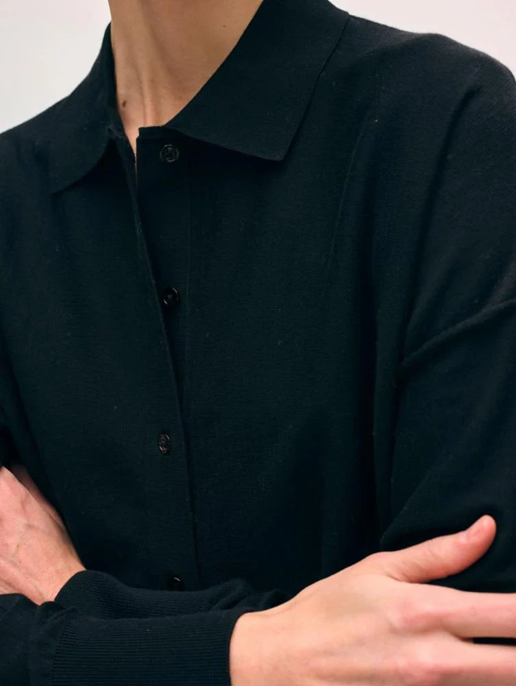 Superfine Organic Cotton Shirt | Black