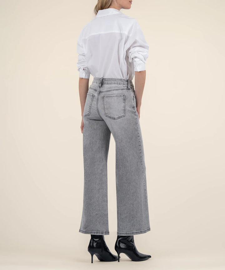 Meg High Rise Wide Leg Jeans | Grey