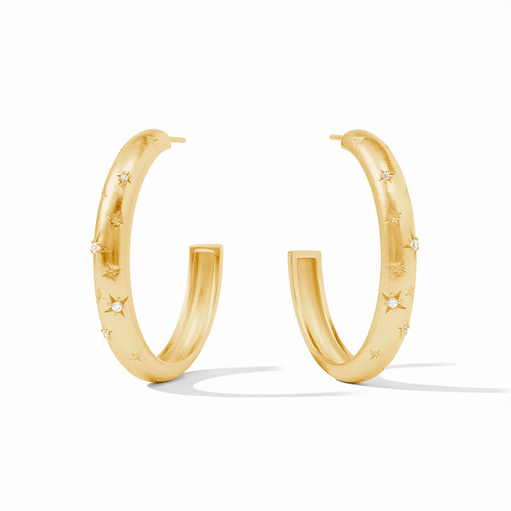 Luna Stone Hoop | +Sizes