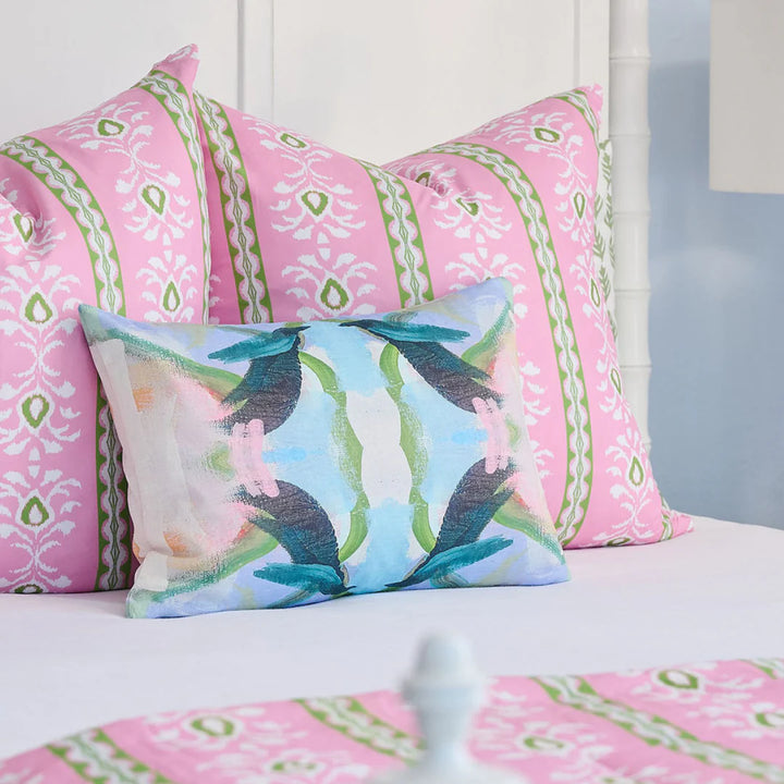 Rosemary Stripe Pink Decorative Pillow