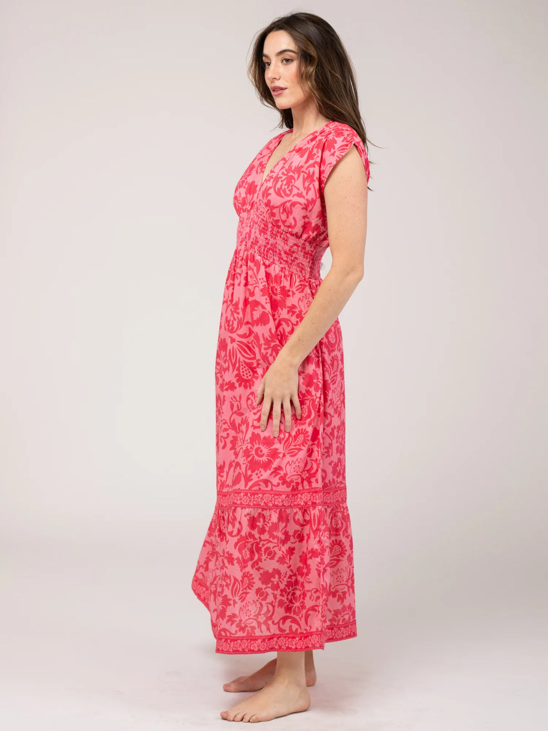 Lauren Dress | Flore Pink