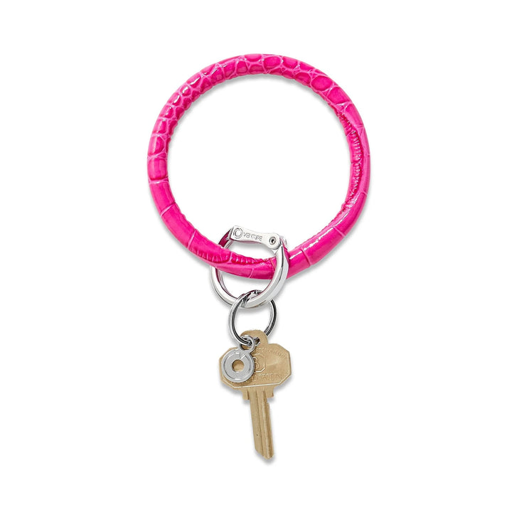 Croc Embossed Key Ring | + Colors