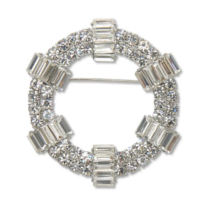 Crystal Station Brooch