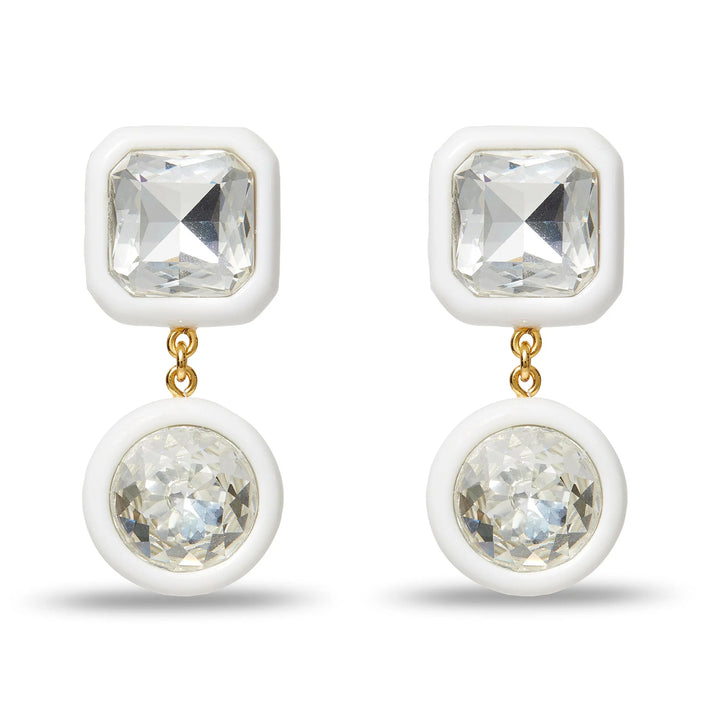 Gem Drop Earrings | Ivory