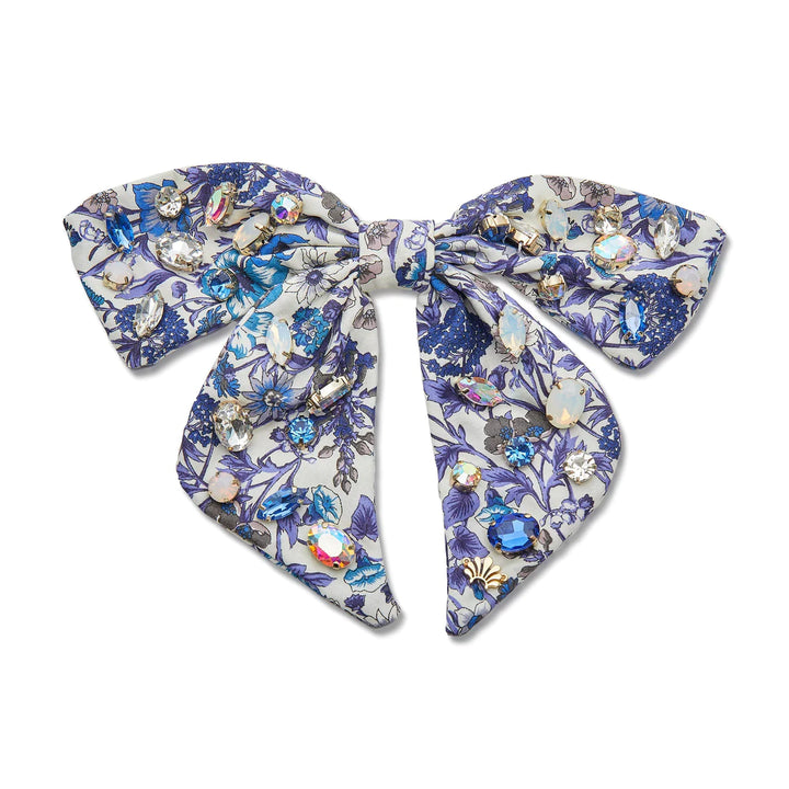 Lele Sadoughi Glittering Crystal Bow Barrette | Rachel Floral