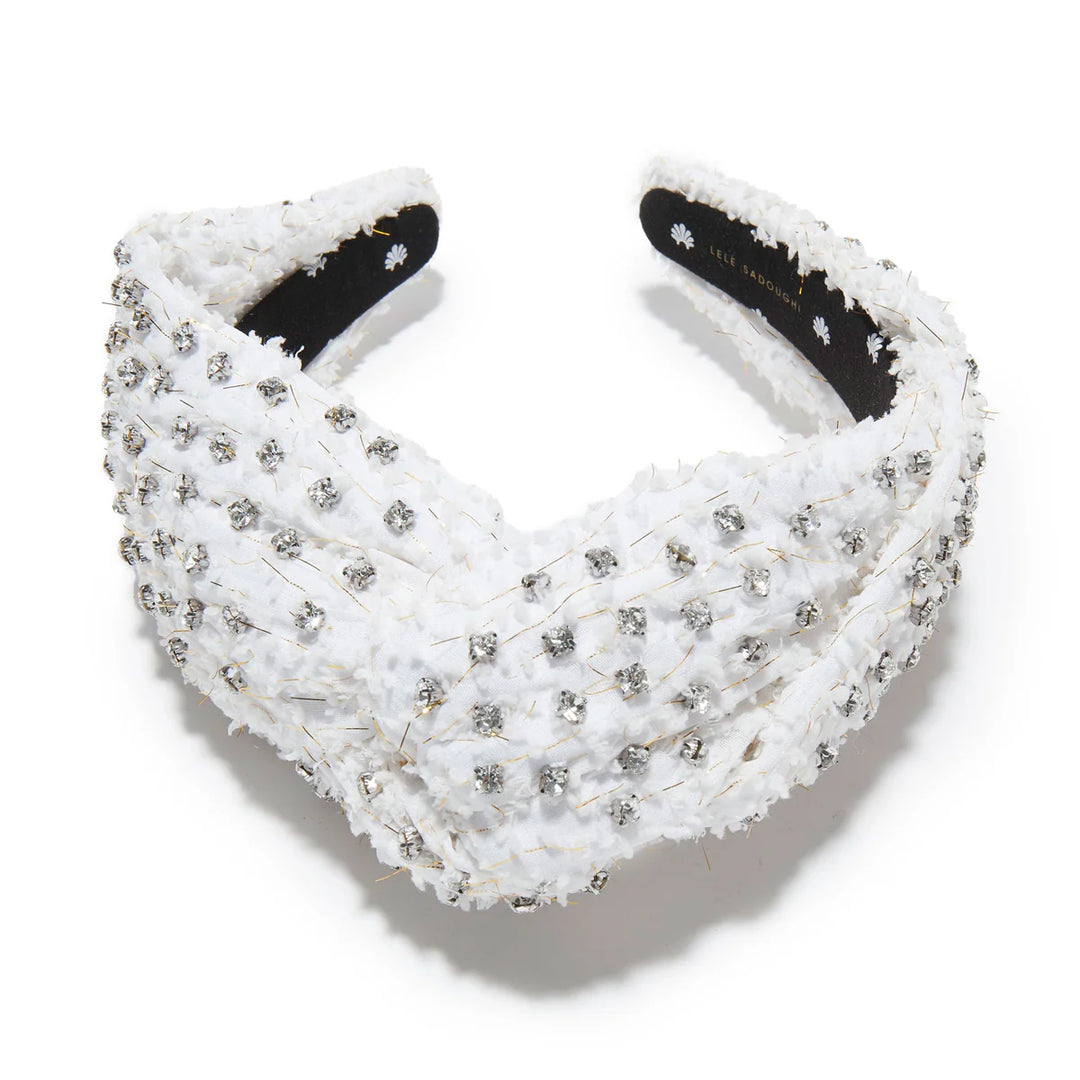Greta Gold Fleck Headband | Ivory