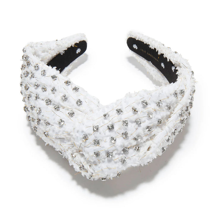 Greta Gold Fleck Headband | Ivory