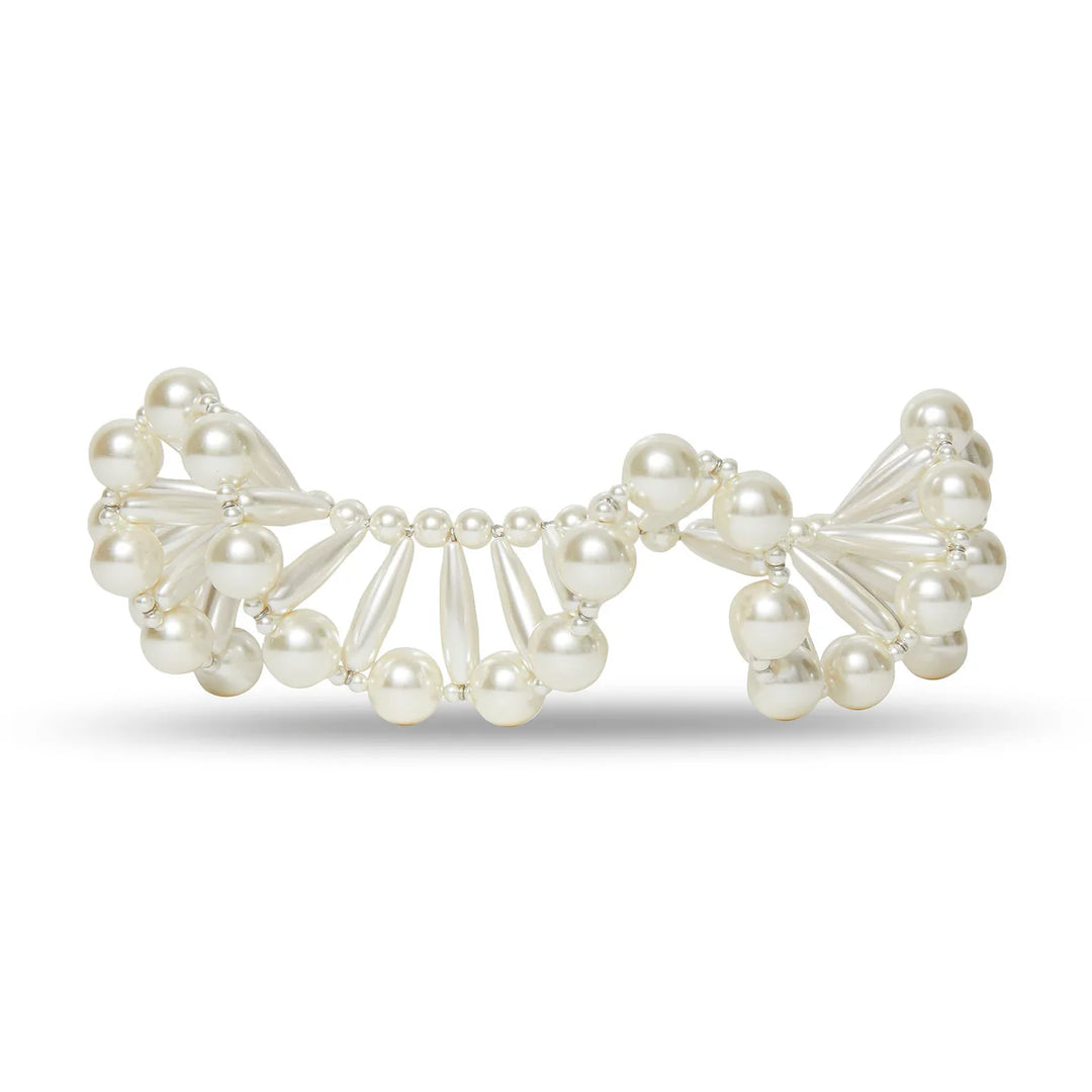 Pearl Ruffled Collar Necklace