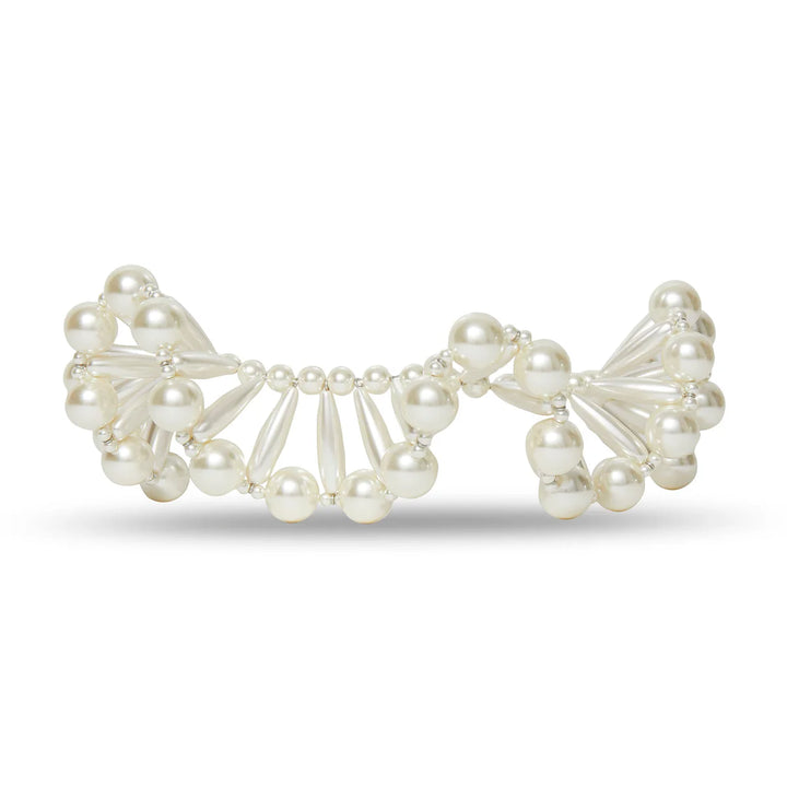 Pearl Ruffled Collar Necklace