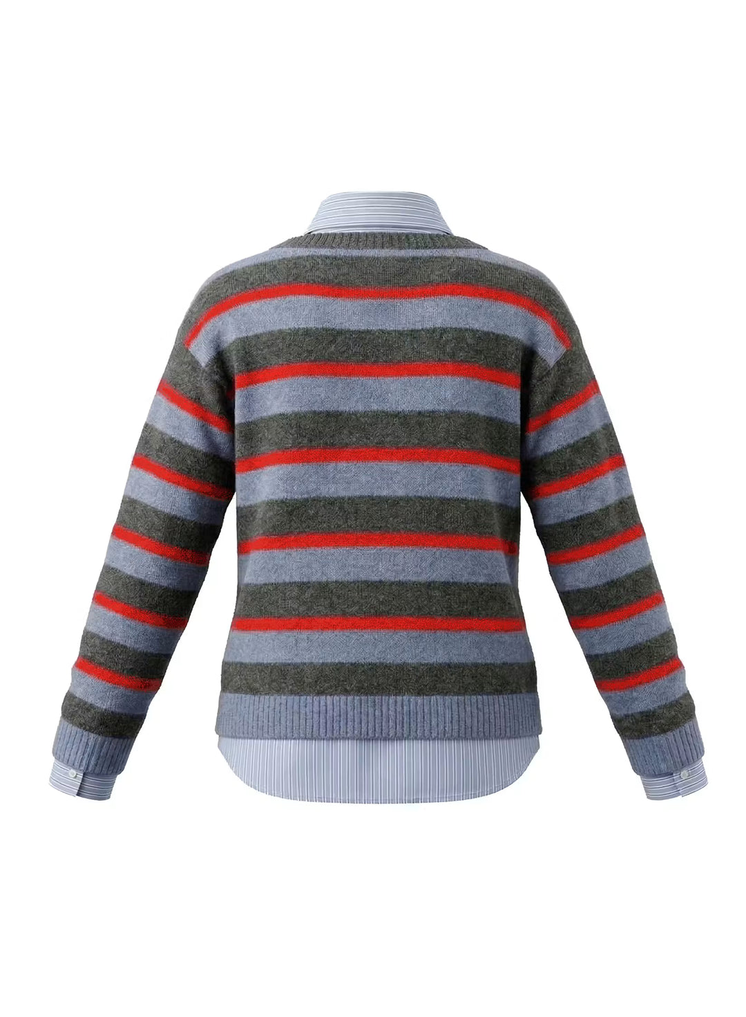 Lillian Sweater | Charcoal Multi Stripe