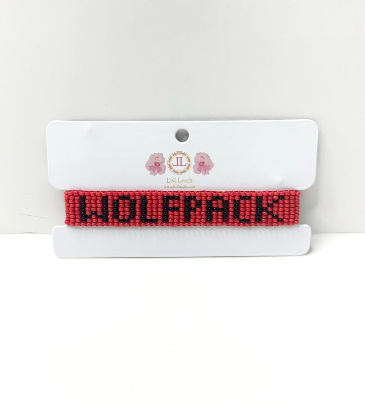 Wolfpack Flat Beaded Bracelet