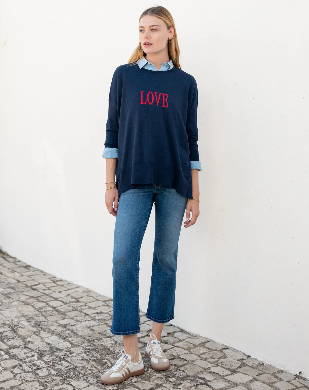 Amour Sweater | Navy - Love
